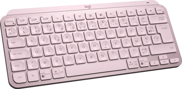 MX Keys Mini Minimalist Wireless Illuminated Keyboard (Bluetooth, Azerty FR, backlight, roze)