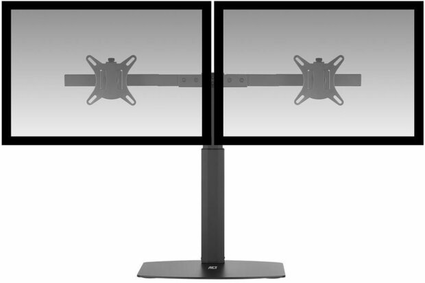 Monitor desk stand (gas spring, 2 schermen)