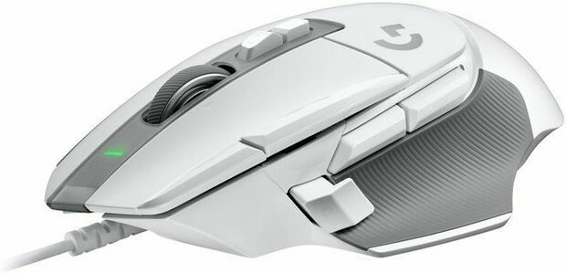 G502 X Gaming Muis LightForce (hybride, optisch-mechanische, primaire schakelaars, Hero, 25K sensor, wit)