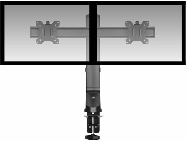 Monitor desk mount stand crossbar (2 schermen, in hoogte verstelbaar)