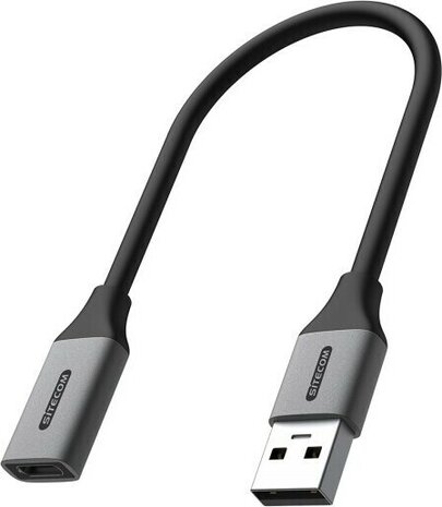 USB-A naar USB-C adapter (met kabel van 15 cm)