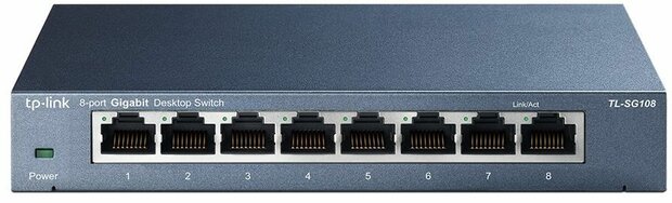 TL-SG108 Metal Gigabit Switch (8 poorten, 10/100/1000M)