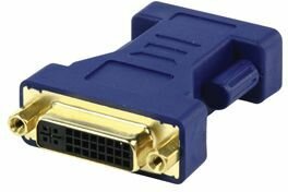 DVI adapter (DVI 24+5 F naar VGA 15-pin M, vergulde pluggen)