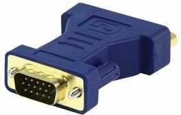 DVI adapter (DVI 24+5 F naar VGA 15-pin M, vergulde pluggen)