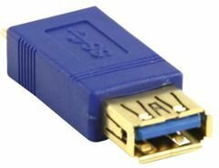 USB 3.0 adapter (USB A F naar micro USB M, vergulde pluggen)