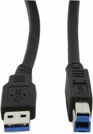 USB 3.0 Kabel A M naar B M (1,8 meter, zwart)