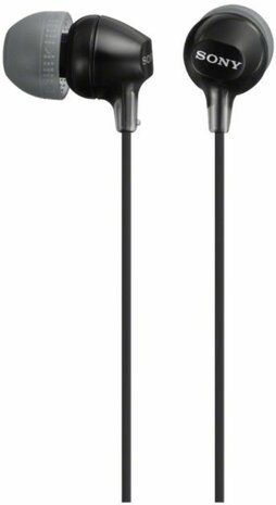 MDREX15APB.CE7 Smartphone compatible basic in ear headphone (closed type, 9 mm driver, zwart)