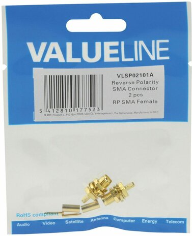 Reverse Polarity SMA Connector RP SMA Female (2-pack)