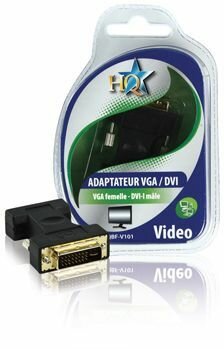 Adapter VGA/DVI : DVI-I M naar VGA F