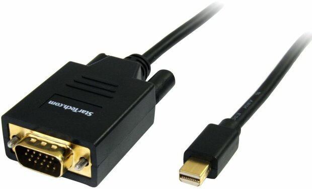 Mini DisplayPort naar VGA Adapterkabel (1,8 meter, 1920 x 1200, zwart)