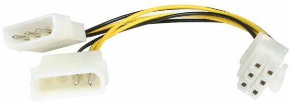 LP4 naar 6-pin PCI Express Video Card Power Cable Adapter