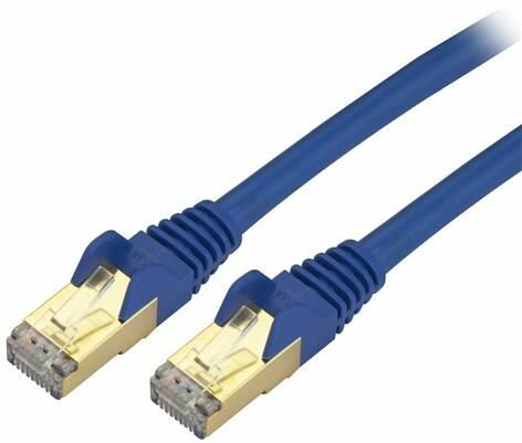 Cat6a Shielded Molded 10 Gigabit RJ45 STP Cat6a Patchkabel (3 meter, blauw)