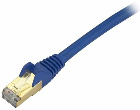 Cat6a Shielded Molded 10 Gigabit RJ45 STP Cat6a Patchkabel (3 meter, blauw)