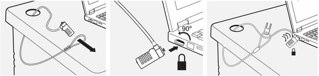 EW1241 Notebook lockingcable (1,5 meter)