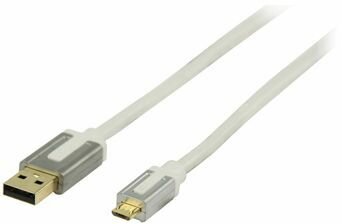 High Performance Micro USB-kabel : A M naar micro B M (2 meter, wit)