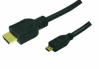 HDMI-kabel : HDMI M naar micro-HDMI M (1 meter, zwart)