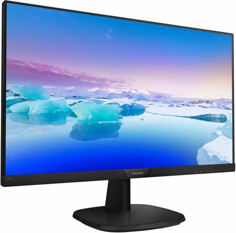 V-line 273V7QDAB LED 27&quot;, 1920 x 1080 Full HD IPS, 1.000:1, 5 ms, HDMI, DVI-D, VGA, speakers, zwart