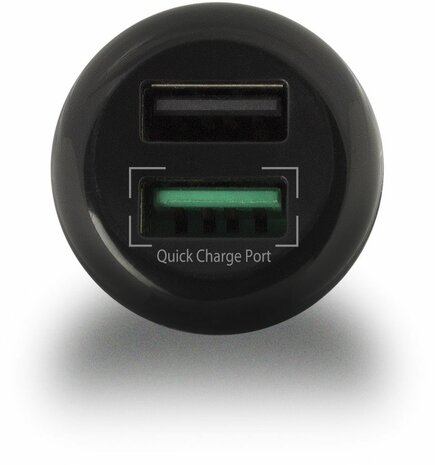 EW1352 Quick Charge 3.0 Charger (12 - 24 Volt auto naar 2 x USB, 5 Volt, 5 A)