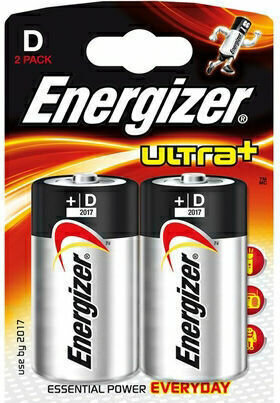 LR20 D (alkaline, 1,5 Volt, 2-pack)