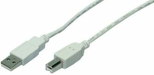 CU0007 USB 2.0 Kabel : A M naar B M (2 meter, grijs)