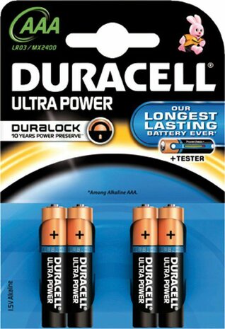 Ultra Power batterijen (AAA, 4-pack)