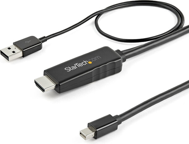 HD2MDPMM2M HDMI naar Mini DisplayPort kabel (4K 30, USB-powered, 2 meter)