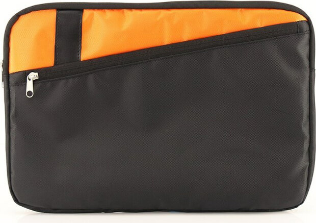 Sleeve Amsterdam (14&quot;, zwart/oranje)