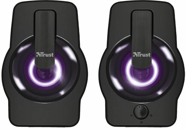 Gemi Speaker Set (12 Watt, met RGB LED verlichting, USB)