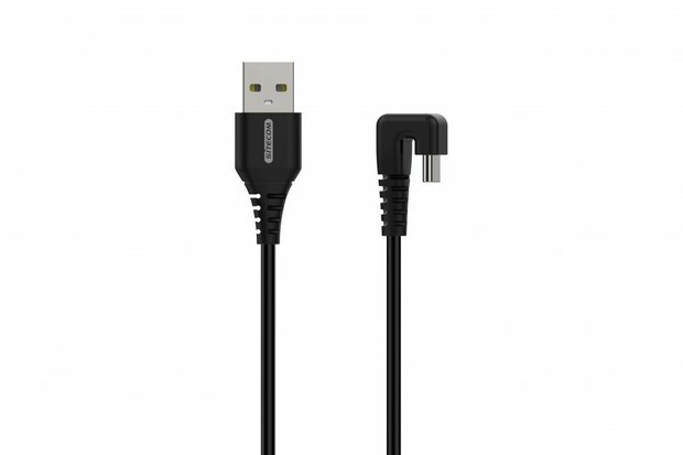 USB-A naar USB-C kabel (laden &amp; sync, snelladen, 2 m, zwart)