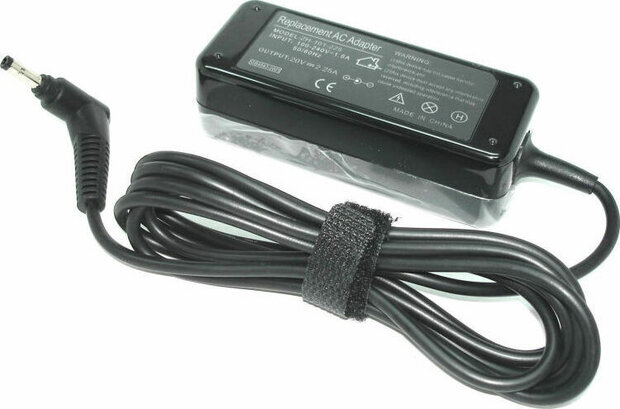 Notebook Power Adapter voor Lenovo Ultrabook (4,0 x 1,7 mm, 20 Volt, 2,25 A, 45 Watt)