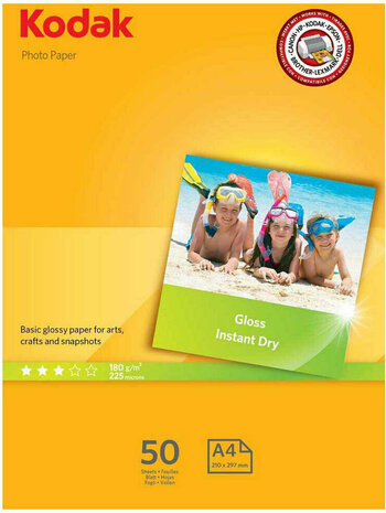 Photo Paper Gloss (A4, 180 g/m&sup2;, 50 vellen)