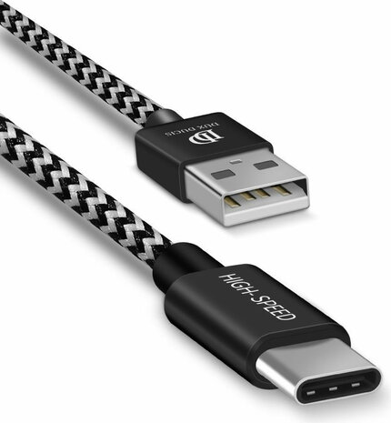 USB-A naar USB-C kabel (3 meter, fast charging)