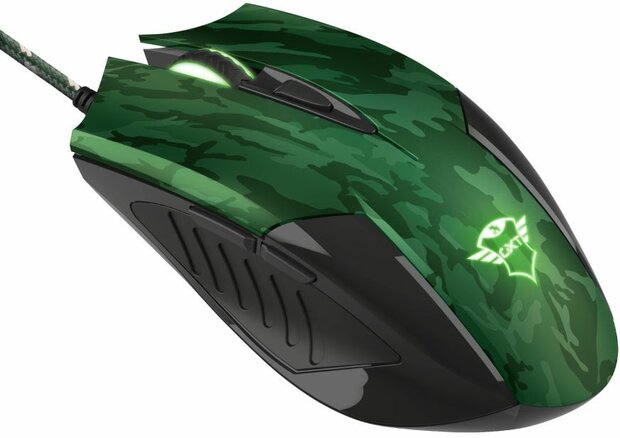 Rixa Illuminated Mouse (6 knoppen, 3200 dpi, incl. mousepad 220 x 300 mm)