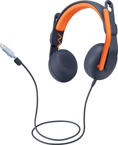 Zone Learn Headset (zwart/oranje, USB-C)