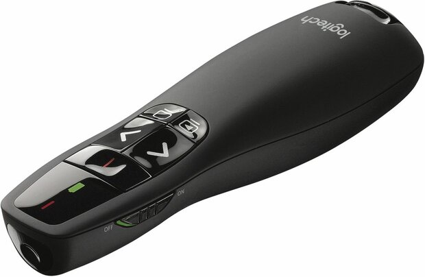 Wireless Presenter R400 (laserpointer, 15 meter bereik, zwart)