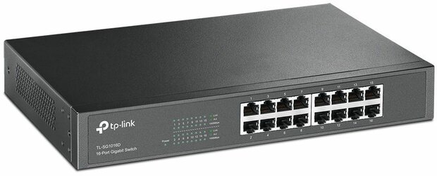 TL-SG1016D 16-poort Gigabit Switch (19&quot; rack mountable 1U)