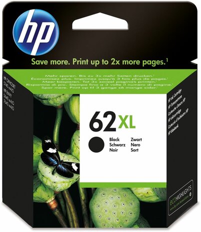 C2P05AE inkjetcartridge zwart nr. 62XL (600 afdrukken, high yield)