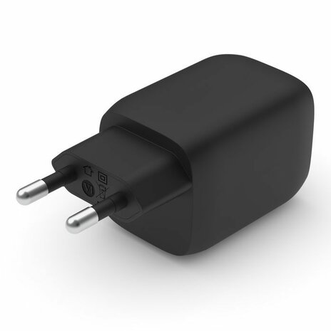 Boost Charge Pro Power adapter (PPS, 65 Watt, 3,25 A, fast charge, PD 3.0, 2 output connectors USB-C, zwart)