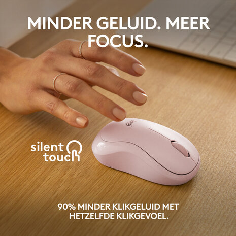 M240 Silent Mouse (Bluetooth, roze)