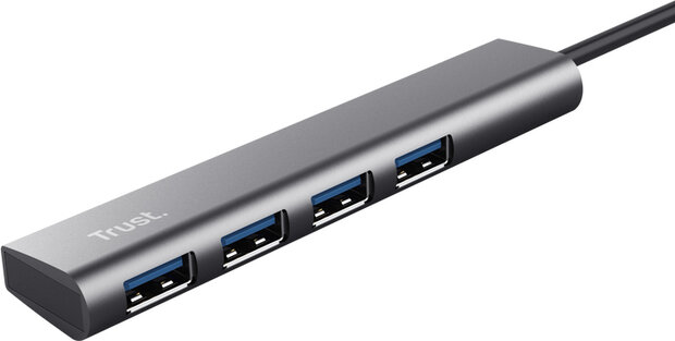 Halyx USB-C naar 4-poorts USB-A 3.2 Gen1-hub (aluminium, 4 USB-A-poorten, vanaf USB-C)