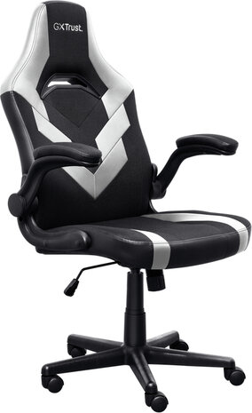 GXT 703W Riye Gamingstoel (instelbaar, opklapbare armleuningen, wit)