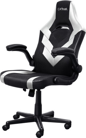 GXT 703W Riye Gamingstoel (instelbaar, opklapbare armleuningen, wit)