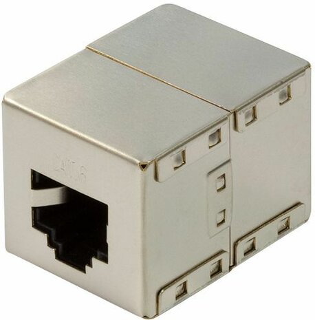 Cat6 Coupler (metaal, 2 x RJ45 F/F)