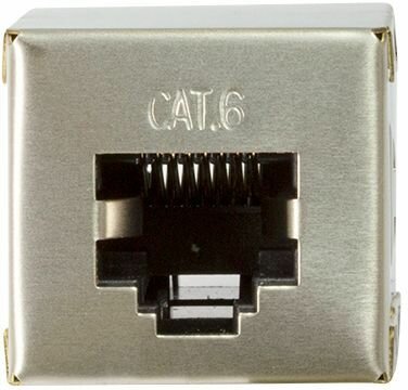 Cat6 Coupler (metaal, 2 x RJ45 F/F)