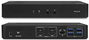 USB-C Docking Station 4K (voor 2 HDMI of DisplayPort monitors, DisplayLink)