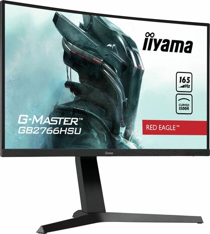 G-MASTER Red Eagle GB2766HSU-B1 LED 27&quot;, curved, 1920 x 1080 Full HD 165 Hz, VA, 3000:1, 1 ms, 2 x HDMI, DisplayPort, speakers, mat zwart)