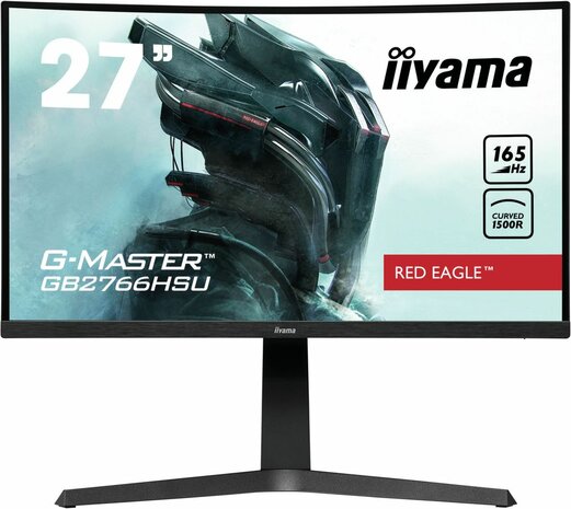 G-MASTER Red Eagle GB2766HSU-B1 LED 27&quot;, curved, 1920 x 1080 Full HD 165 Hz, VA, 3000:1, 1 ms, 2 x HDMI, DisplayPort, speakers, mat zwart)