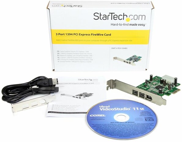 FireWire 400 + FireWire 800 PCI Express kaart