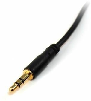 3,5 mm stereo audiokabel M/M (1,8 meter, zwart)