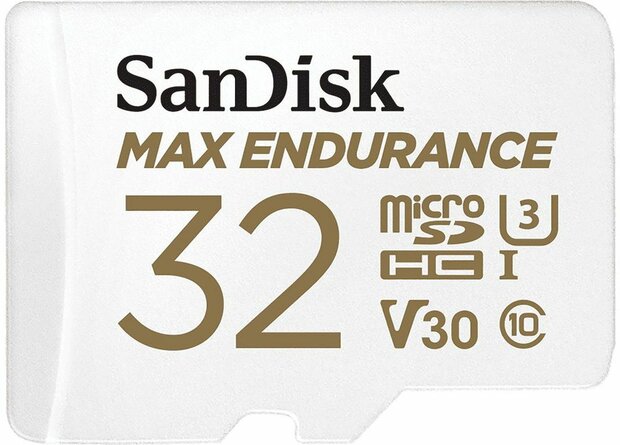 Max Endurance Flash memory card 32 GB (Video Class V30, UHS-I U3, Class10, microSDHC UHS-I)